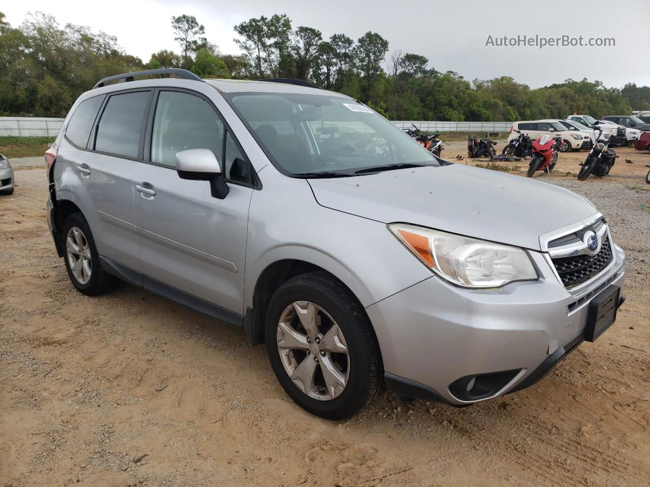 2015 Subaru Forester 2.5i Premium Silver vin: JF2SJADC1FH546236