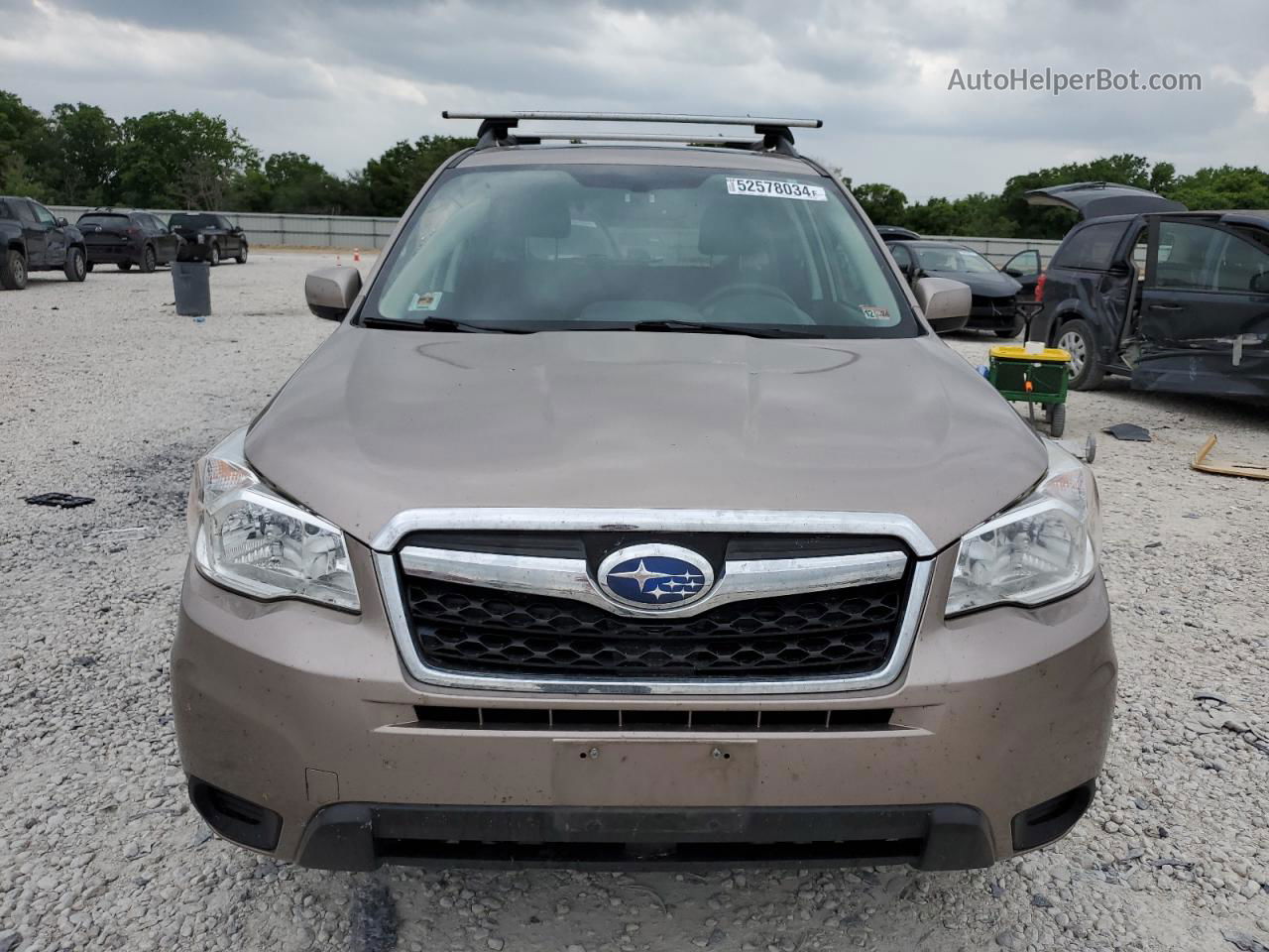 2016 Subaru Forester 2.5i Premium Tan vin: JF2SJADC1GH452441