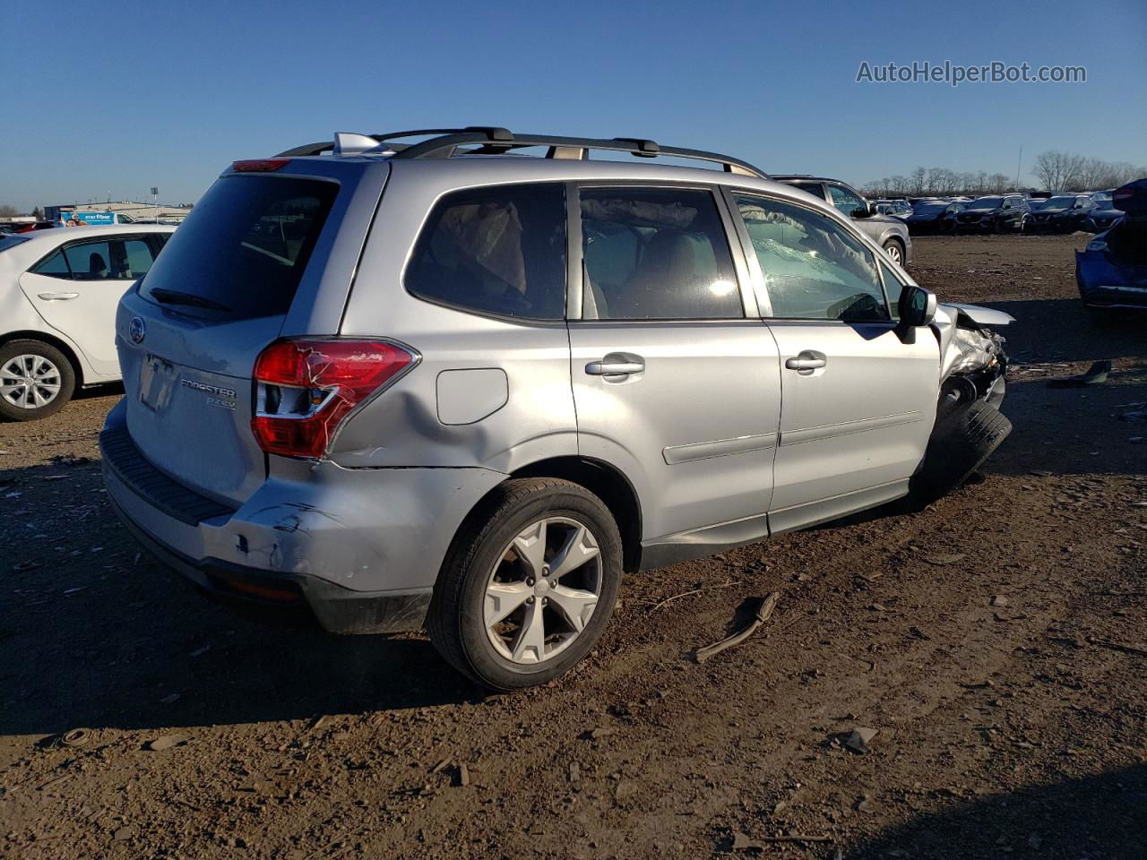 2016 Subaru Forester 2.5i Premium Silver vin: JF2SJADC1GH453234