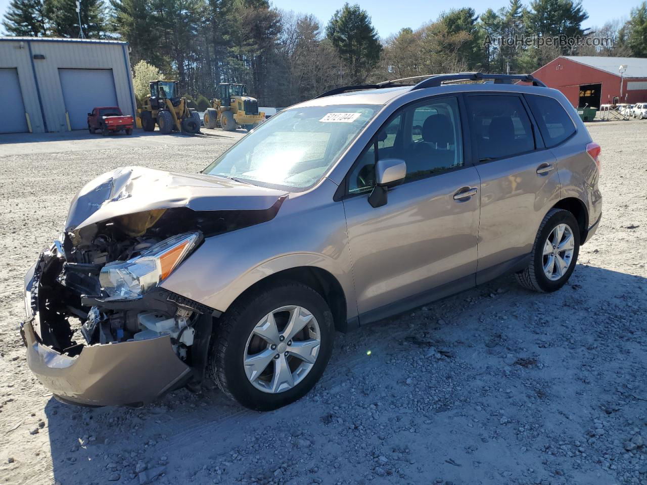 2016 Subaru Forester 2.5i Premium Tan vin: JF2SJADC1GH485424