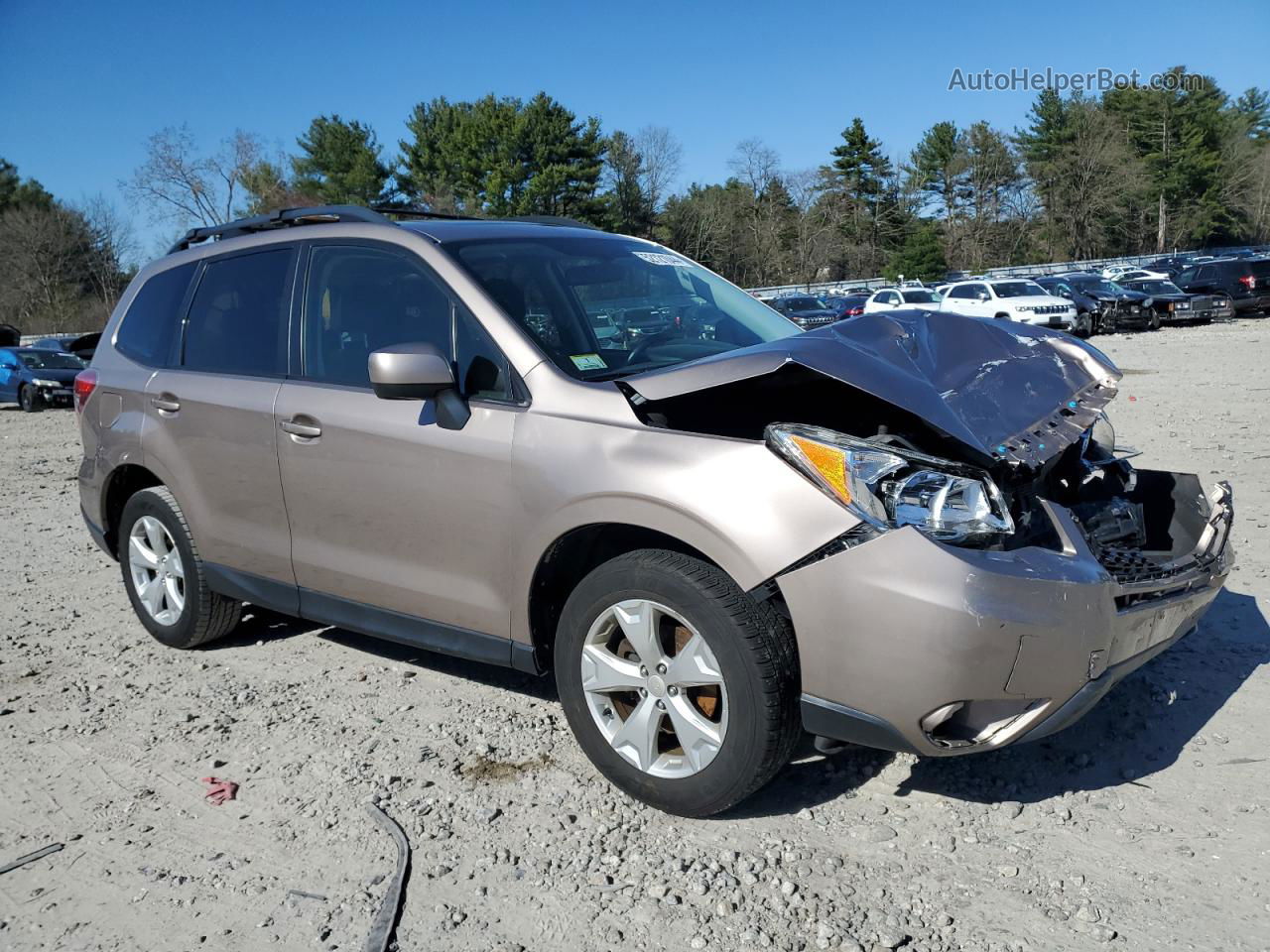 2016 Subaru Forester 2.5i Premium Tan vin: JF2SJADC1GH485424