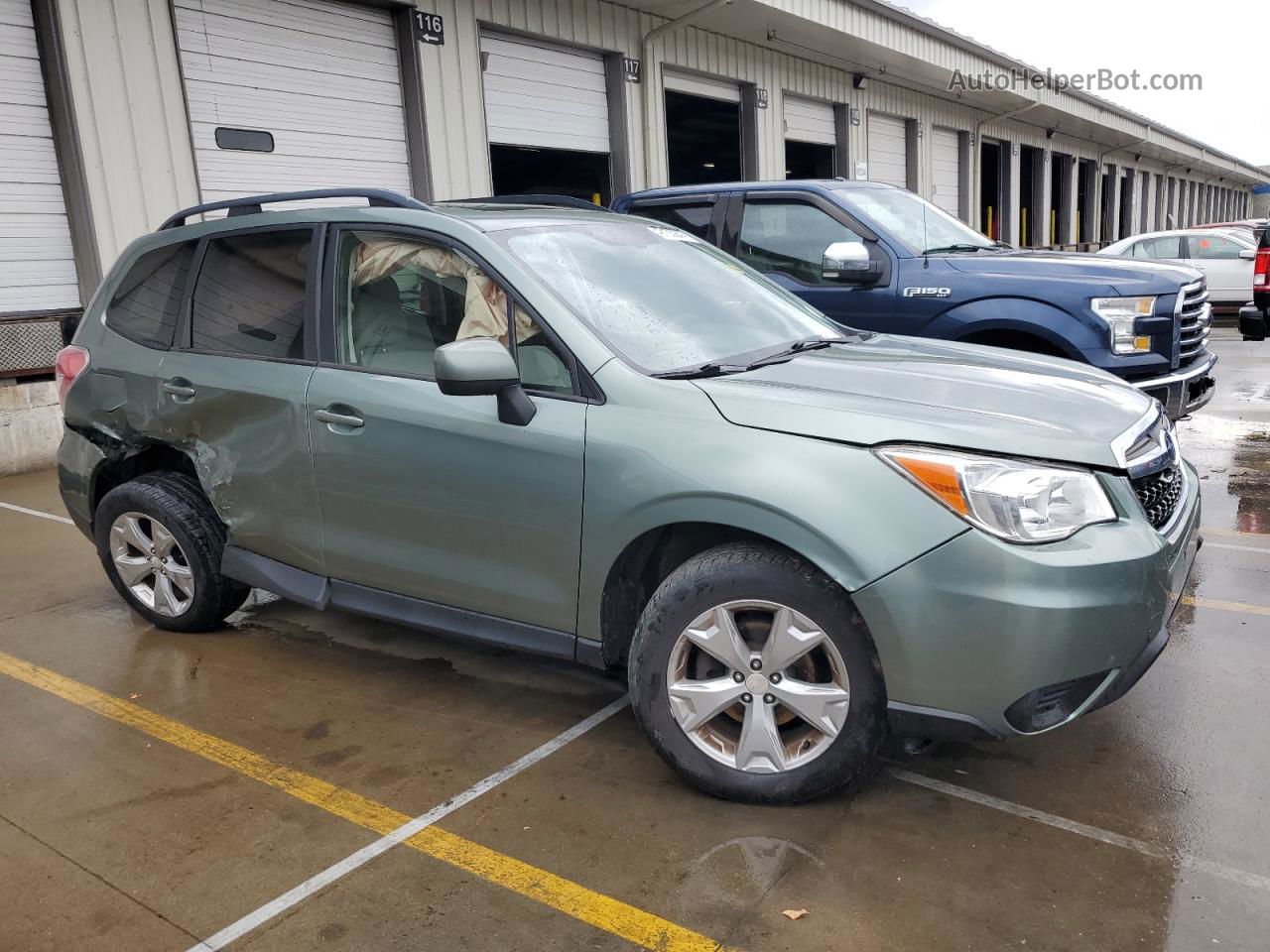 2016 Subaru Forester 2.5i Premium Зеленый vin: JF2SJADC1GH492471