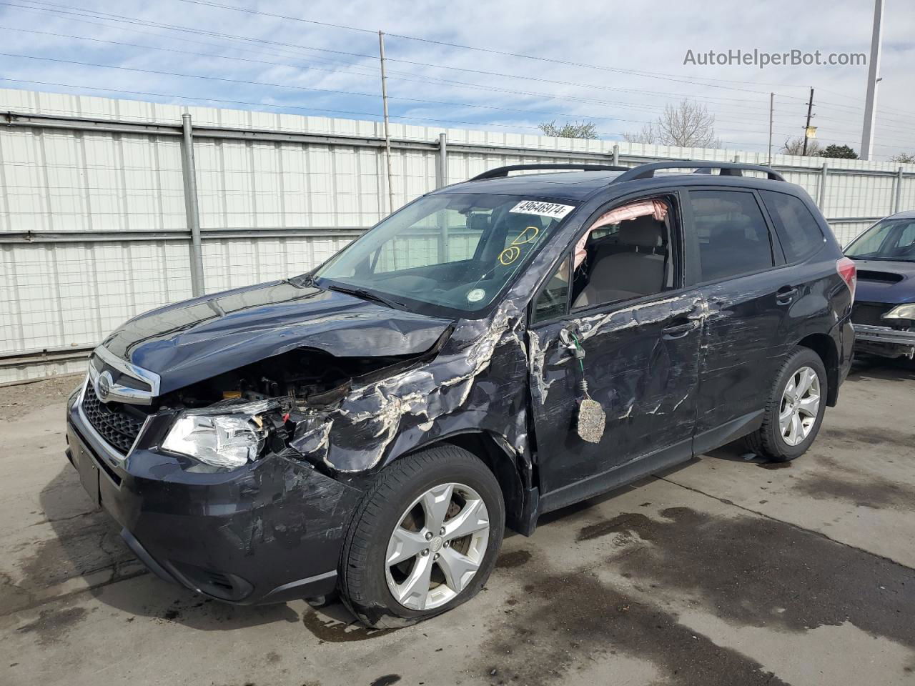 2016 Subaru Forester 2.5i Premium Черный vin: JF2SJADC1GH511648