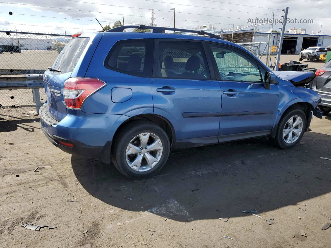 2015 Subaru Forester 2.5i Premium Синий vin: JF2SJADC2FG476350