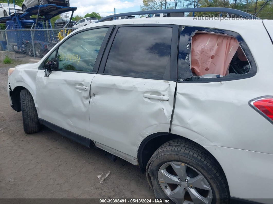 2015 Subaru Forester 2.5i Premium White vin: JF2SJADC2FH527677