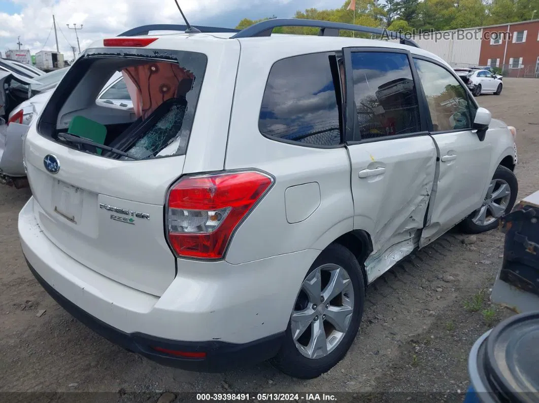 2015 Subaru Forester 2.5i Premium White vin: JF2SJADC2FH527677