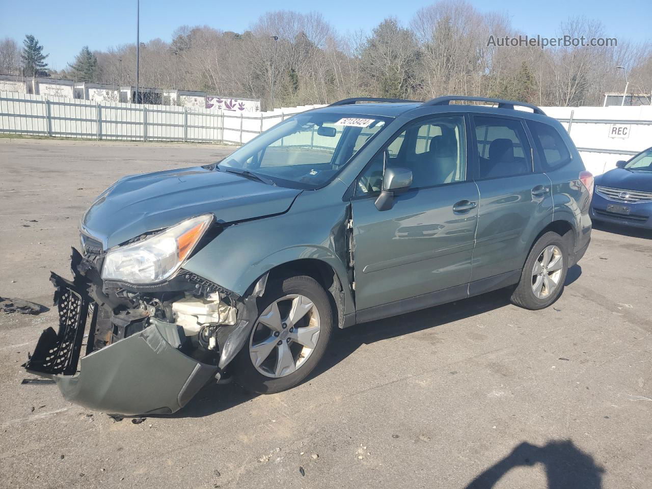 2015 Subaru Forester 2.5i Premium Green vin: JF2SJADC2FH558766