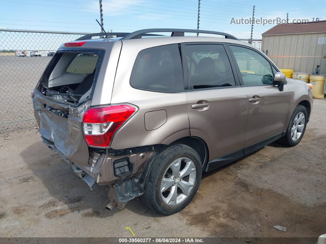 2015 Subaru Forester 2.5i Premium Gold vin: JF2SJADC3FH436417