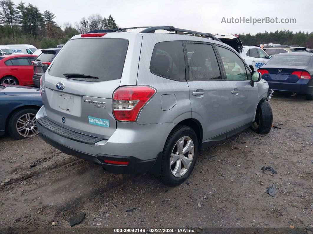 2015 Subaru Forester 2.5i Premium Silver vin: JF2SJADC3FH494527