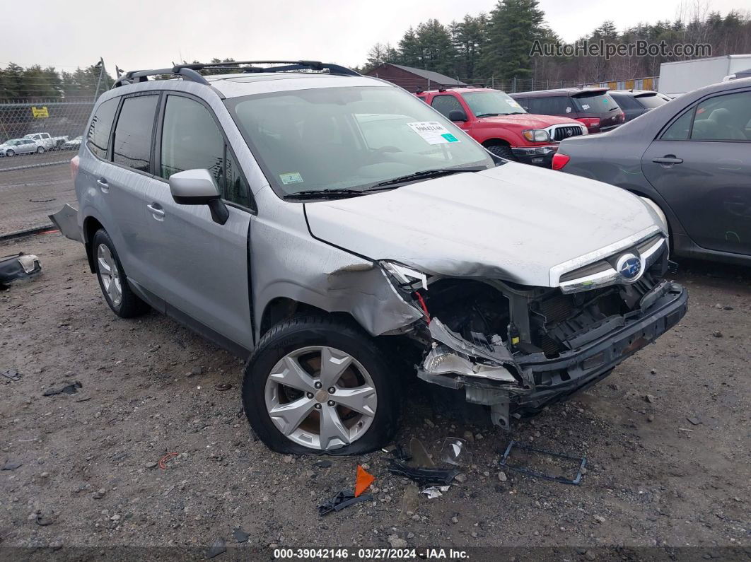 2015 Subaru Forester 2.5i Premium Silver vin: JF2SJADC3FH494527