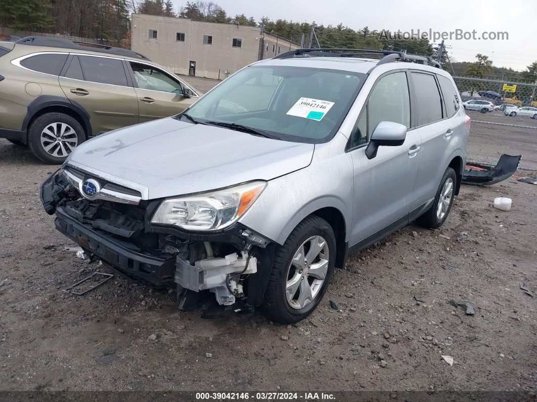 2015 Subaru Forester 2.5i Premium Silver vin: JF2SJADC3FH494527