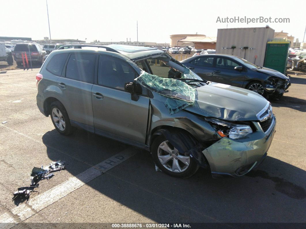 2015 Subaru Forester 2.5i Premium Gray vin: JF2SJADC3FH496519