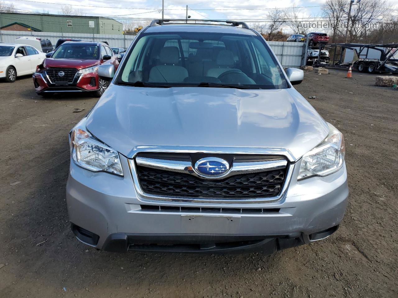 2015 Subaru Forester 2.5i Premium Silver vin: JF2SJADC3FH824537