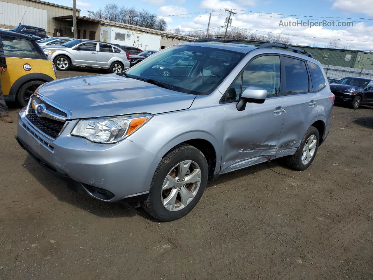 2015 Subaru Forester 2.5i Premium Silver vin: JF2SJADC3FH824537