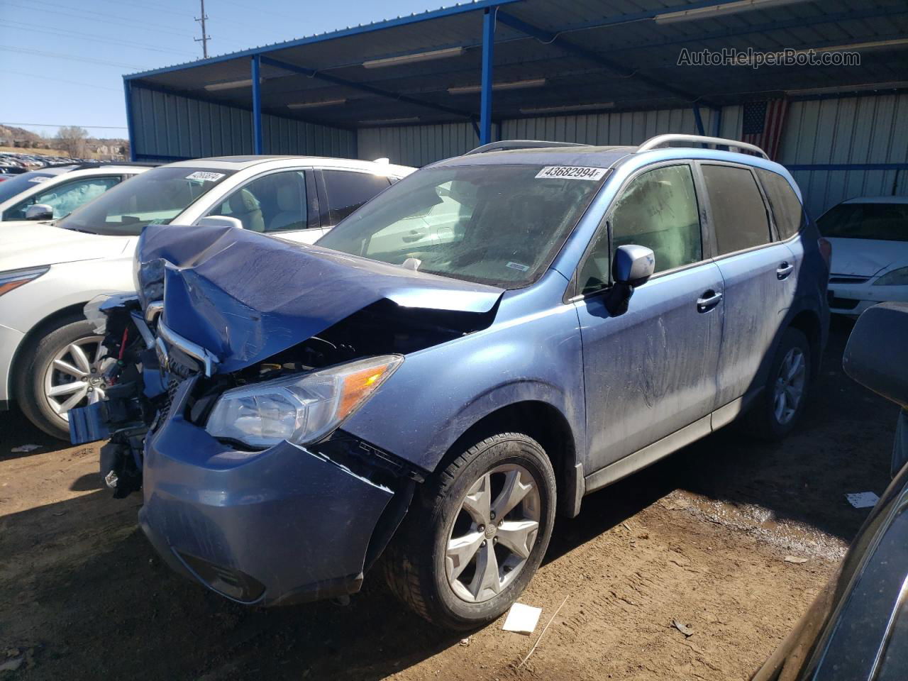 2016 Subaru Forester 2.5i Premium Blue vin: JF2SJADC3GH432742