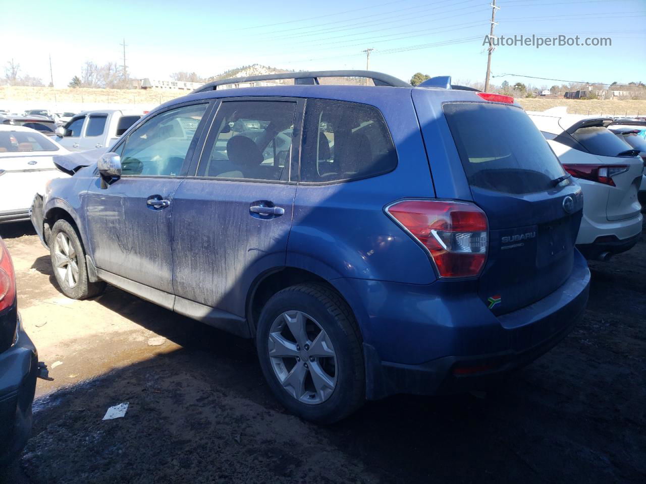 2016 Subaru Forester 2.5i Premium Blue vin: JF2SJADC3GH432742