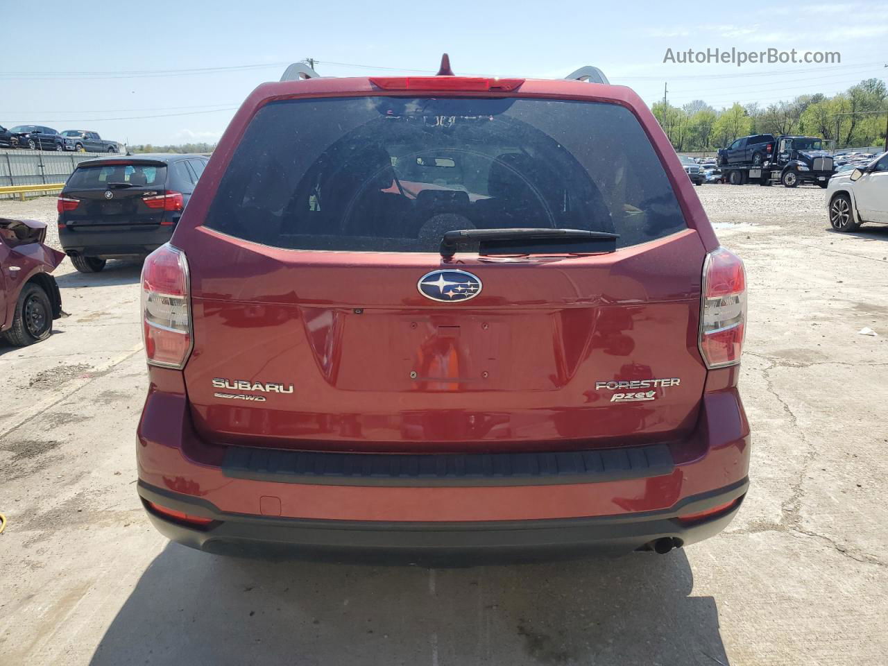 2016 Subaru Forester 2.5i Premium Maroon vin: JF2SJADC3GH459553