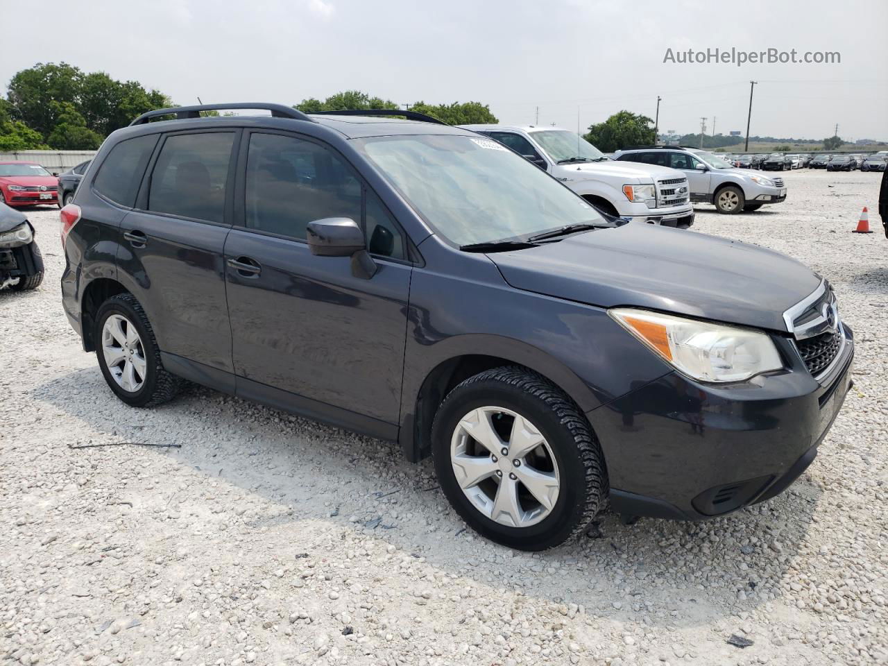 2015 Subaru Forester 2.5i Premium Gray vin: JF2SJADC4FH453498