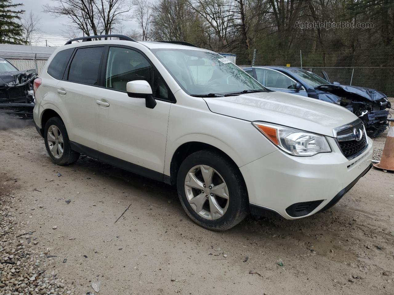 2015 Subaru Forester 2.5i Premium Белый vin: JF2SJADC4FH482354