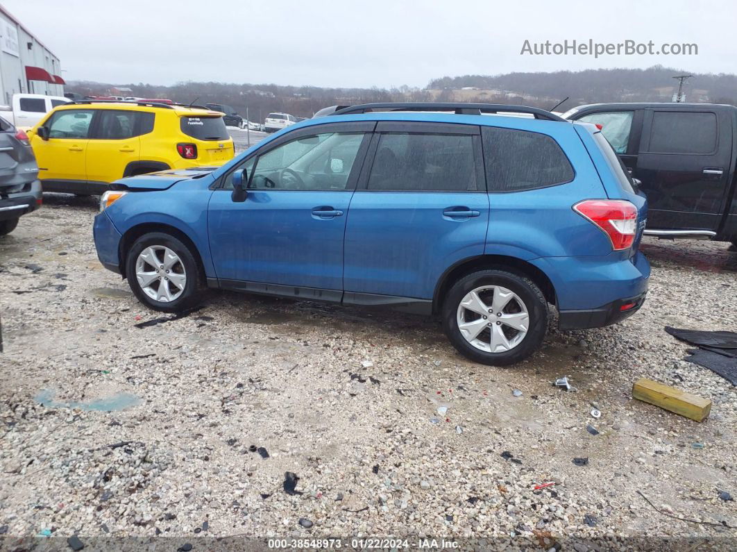 2015 Subaru Forester 2.5i Premium Синий vin: JF2SJADC4FH520147