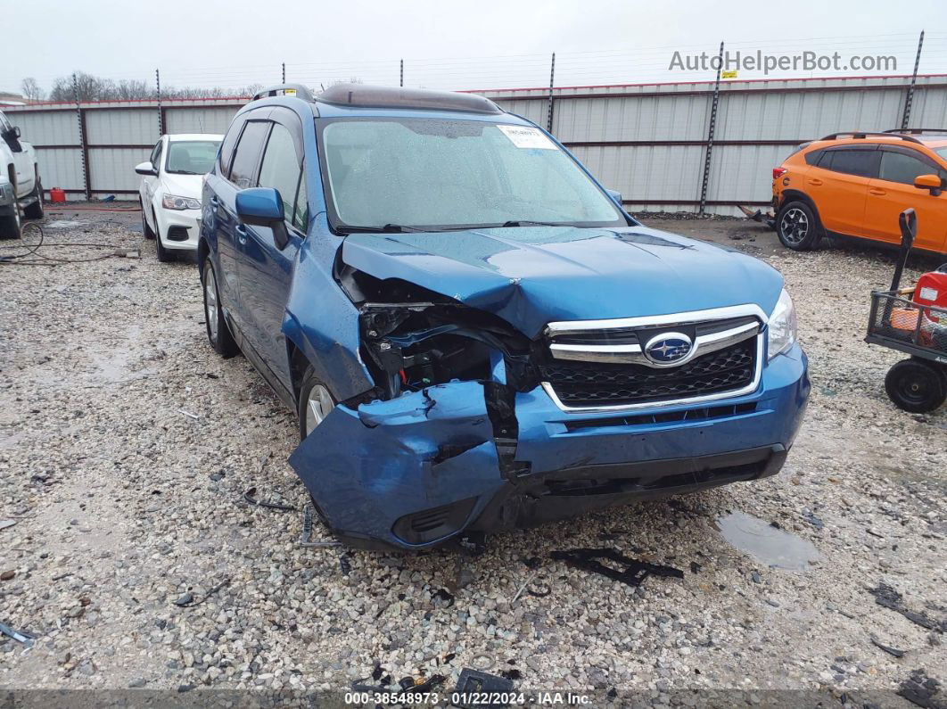 2015 Subaru Forester 2.5i Premium Синий vin: JF2SJADC4FH520147