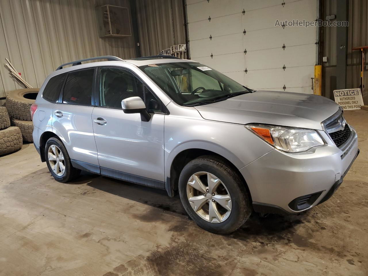 2016 Subaru Forester 2.5i Premium Silver vin: JF2SJADC4GH408904