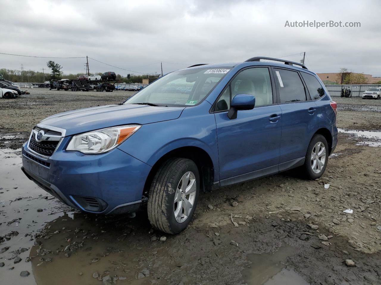 2016 Subaru Forester 2.5i Premium Blue vin: JF2SJADC4GH484493