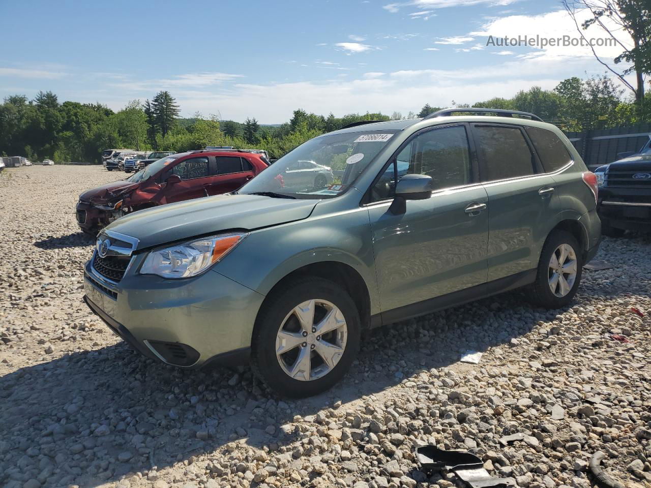 2016 Subaru Forester 2.5i Premium Green vin: JF2SJADC4GH540027