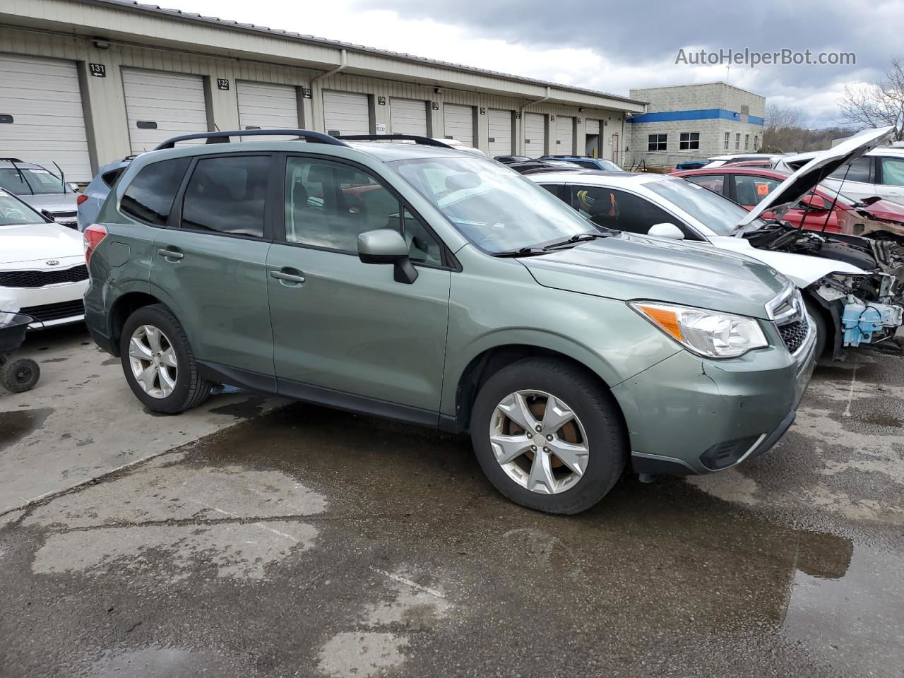 2015 Subaru Forester 2.5i Premium Зеленый vin: JF2SJADC5FH809280