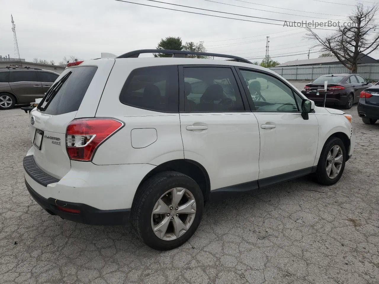 2016 Subaru Forester 2.5i Premium White vin: JF2SJADC5GH486639