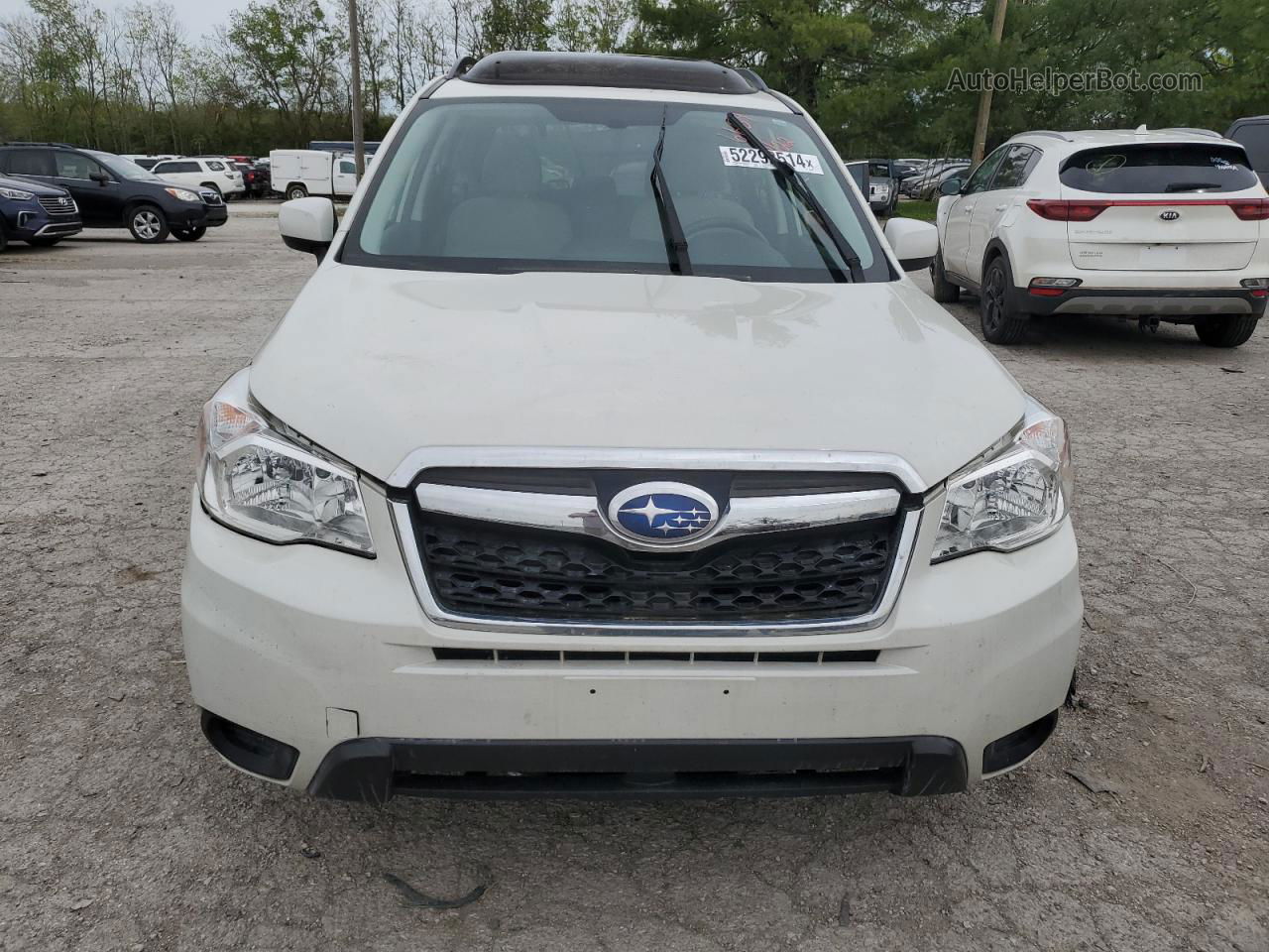 2016 Subaru Forester 2.5i Premium White vin: JF2SJADC5GH486639