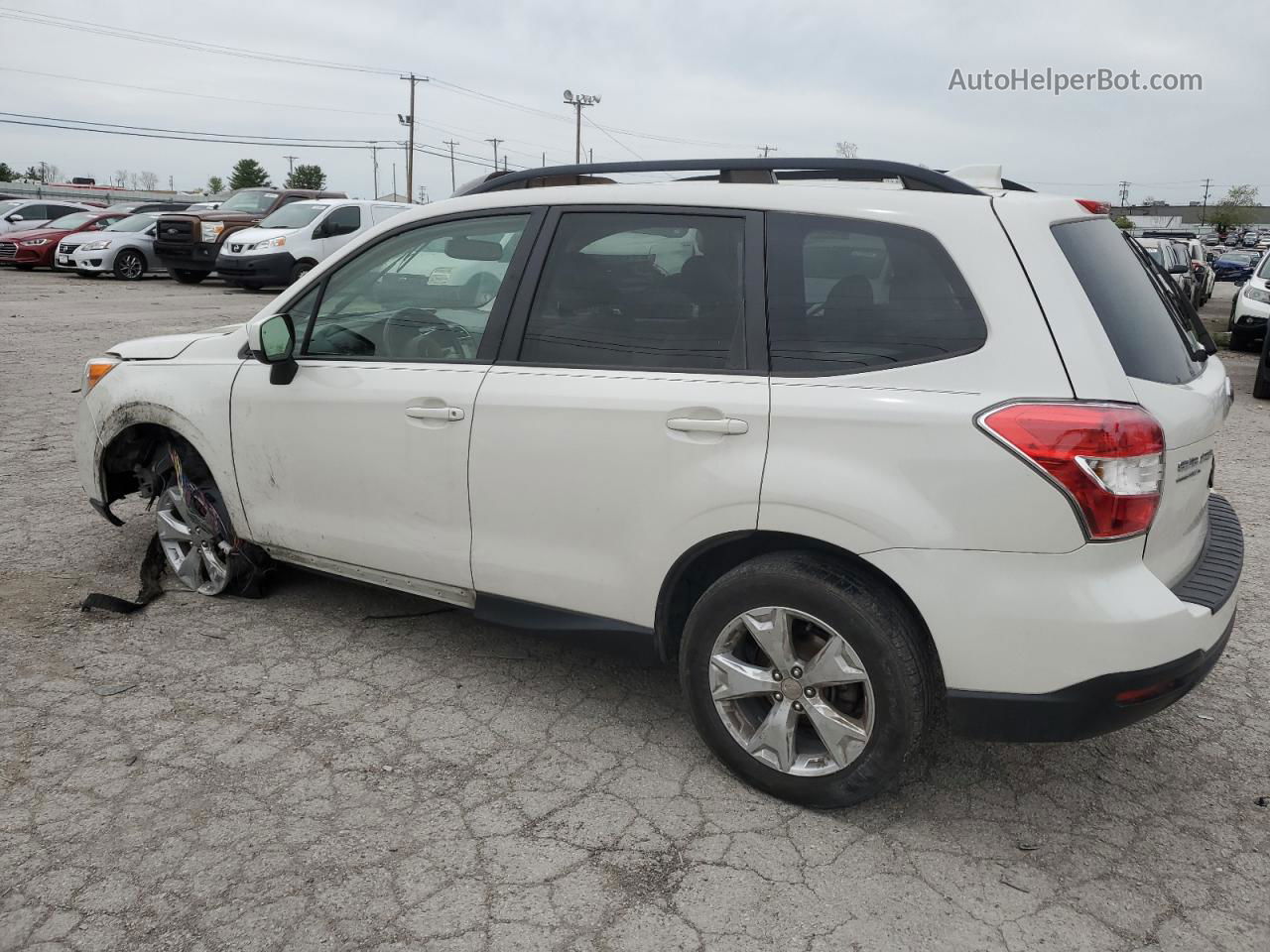 2016 Subaru Forester 2.5i Premium White vin: JF2SJADC5GH486639