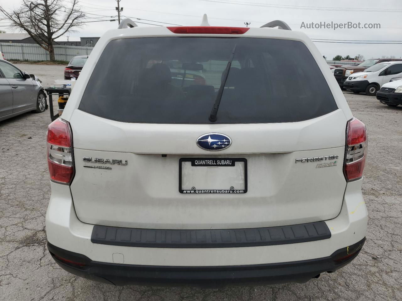 2016 Subaru Forester 2.5i Premium White vin: JF2SJADC5GH486639