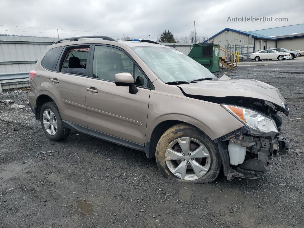 2016 Subaru Forester 2.5i Premium Желто-коричневый vin: JF2SJADC5GH521549