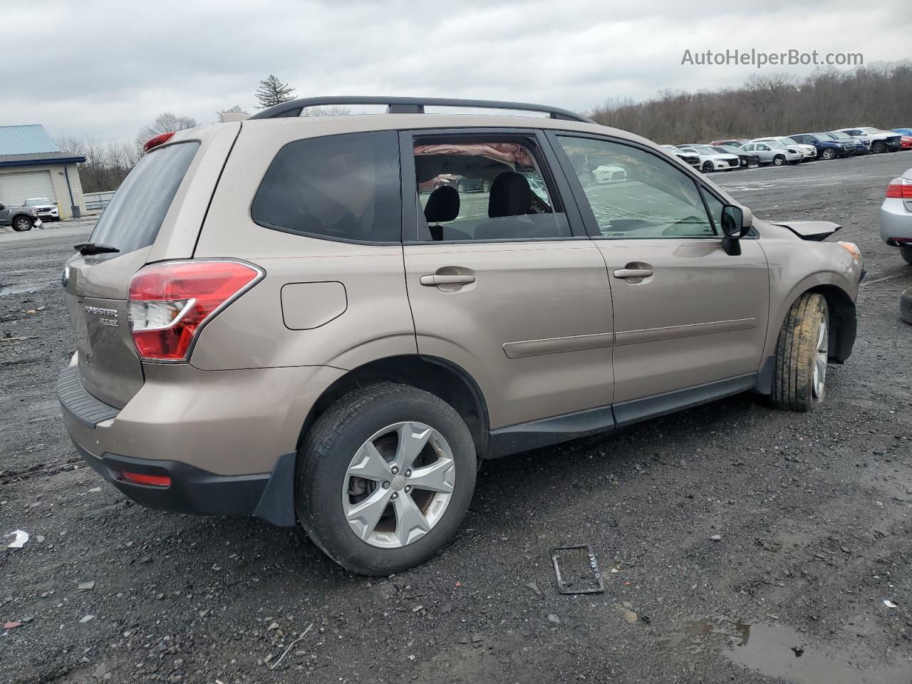 2016 Subaru Forester 2.5i Premium Желто-коричневый vin: JF2SJADC5GH521549