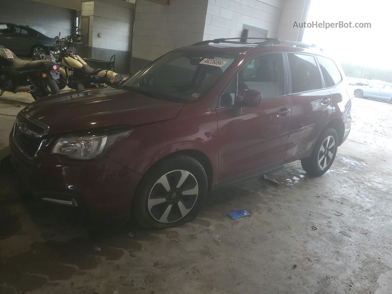 2018 Subaru Forester 2.5i Premium Red vin: JF2SJADC5JH459111