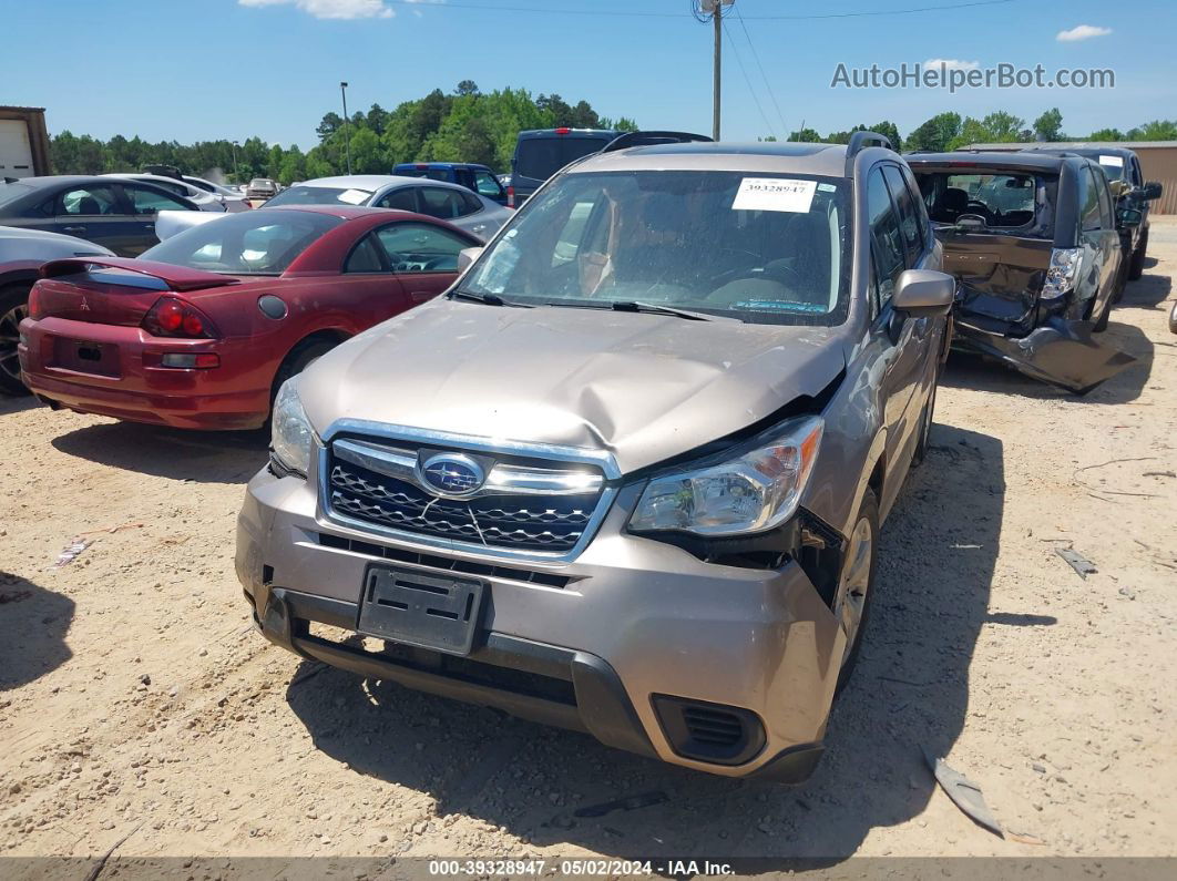 2015 Subaru Forester 2.5i Premium Золотой vin: JF2SJADC6FH584898