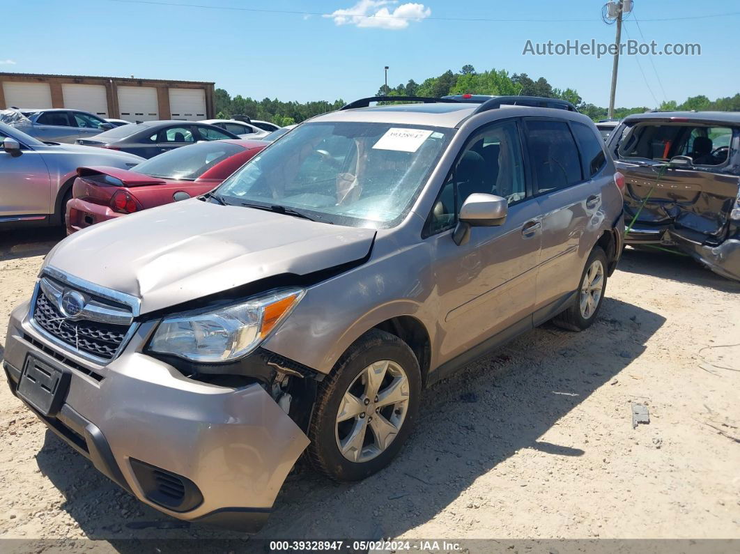 2015 Subaru Forester 2.5i Premium Gold vin: JF2SJADC6FH584898