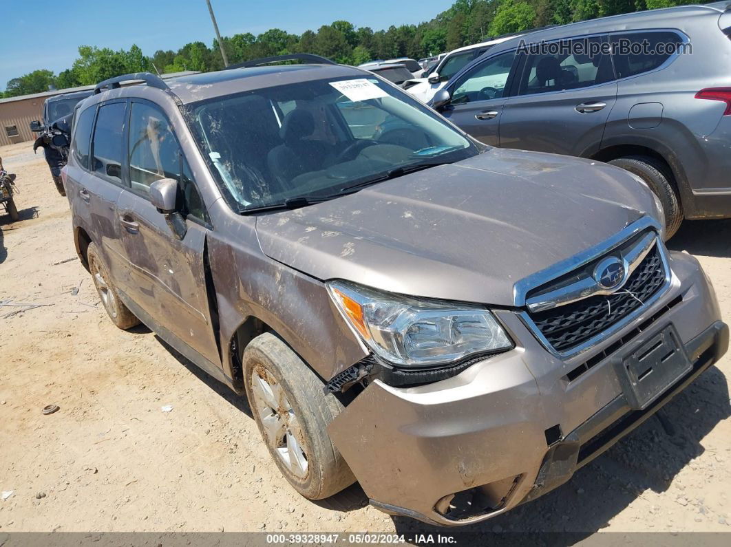 2015 Subaru Forester 2.5i Premium Золотой vin: JF2SJADC6FH584898