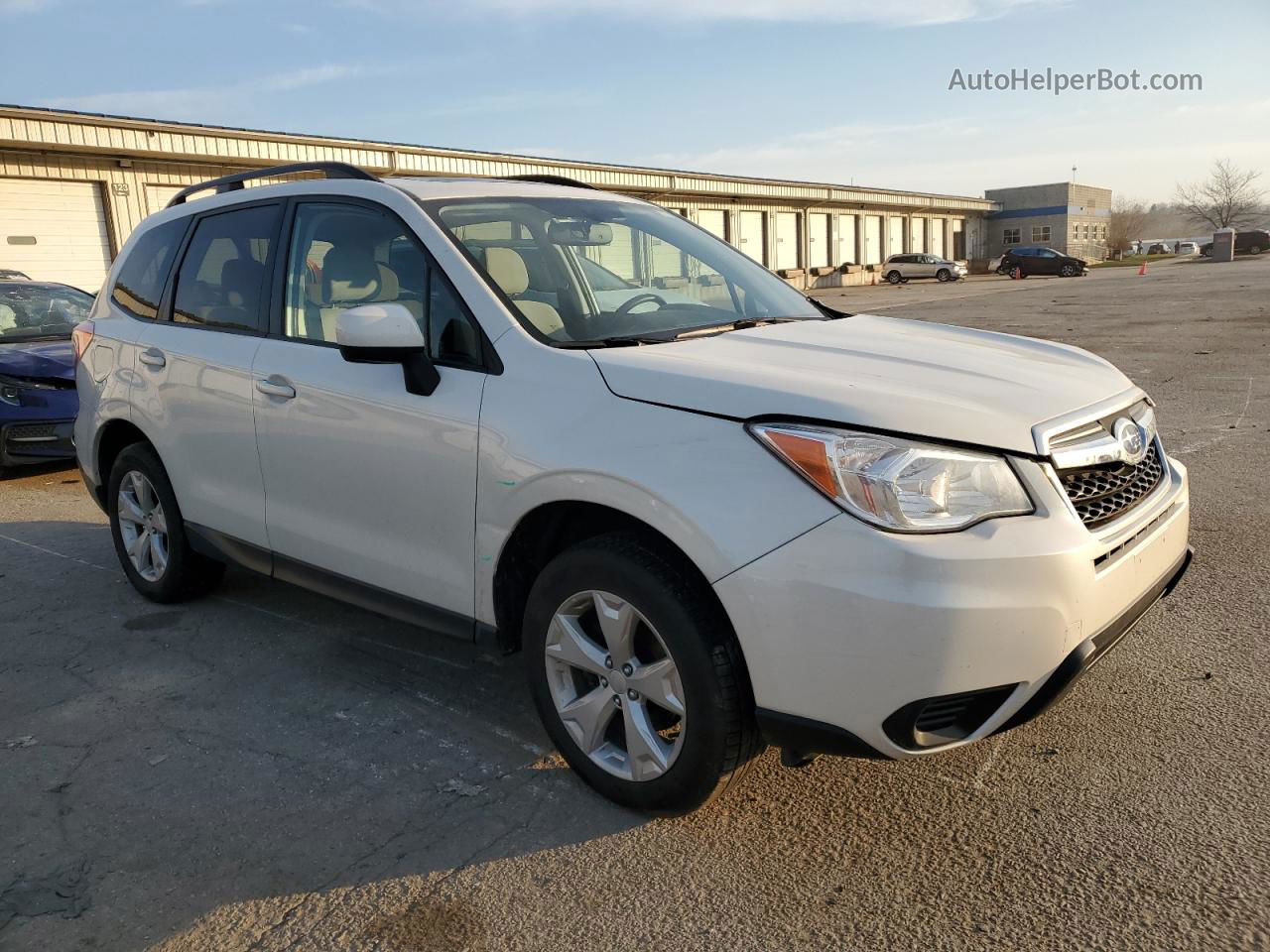 2016 Subaru Forester 2.5i Premium White vin: JF2SJADC6GH470241