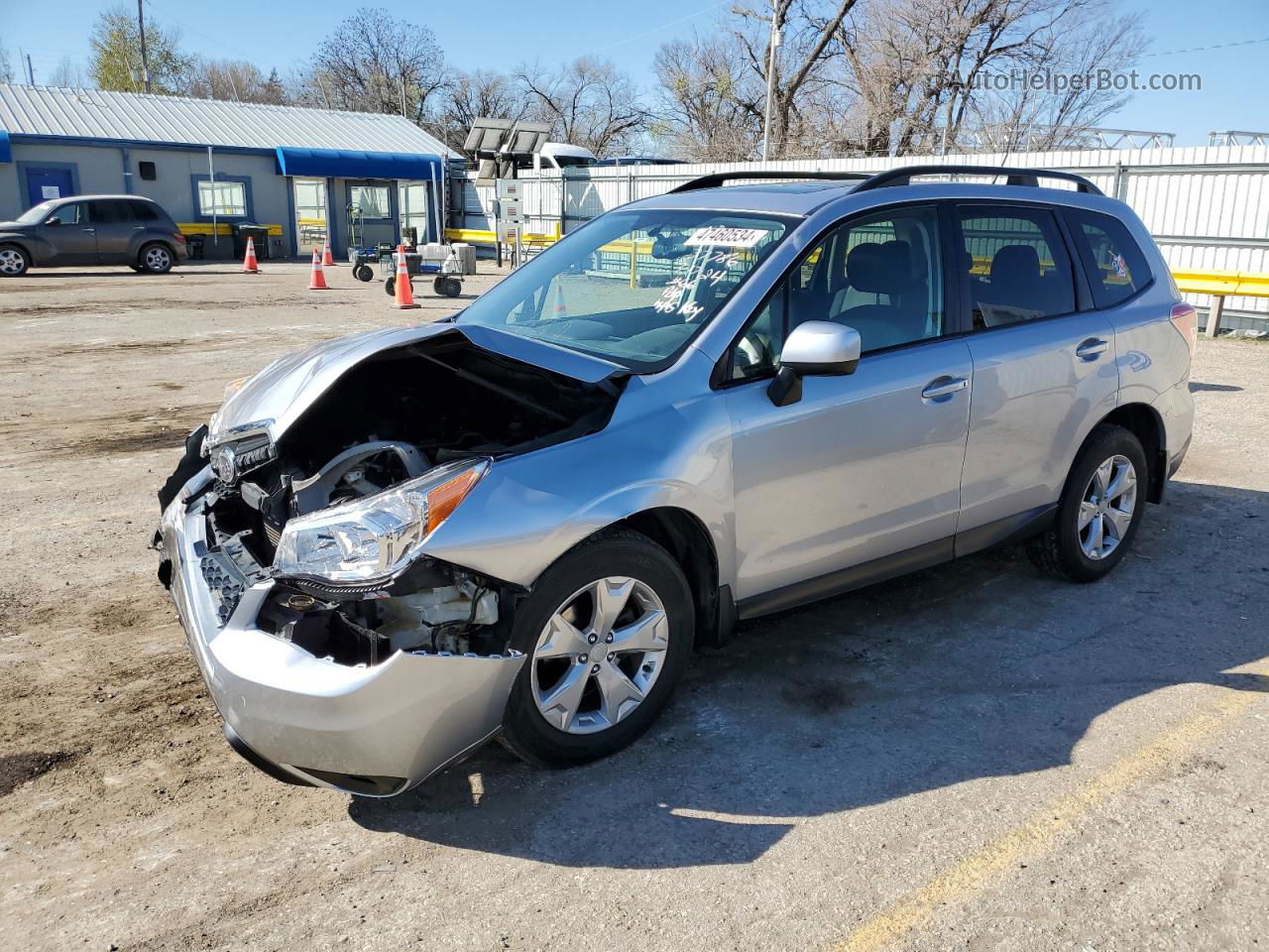 2015 Subaru Forester 2.5i Premium Silver vin: JF2SJADC7FH411925