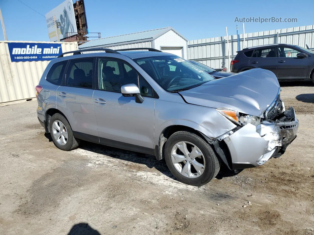 2015 Subaru Forester 2.5i Premium Silver vin: JF2SJADC7FH411925