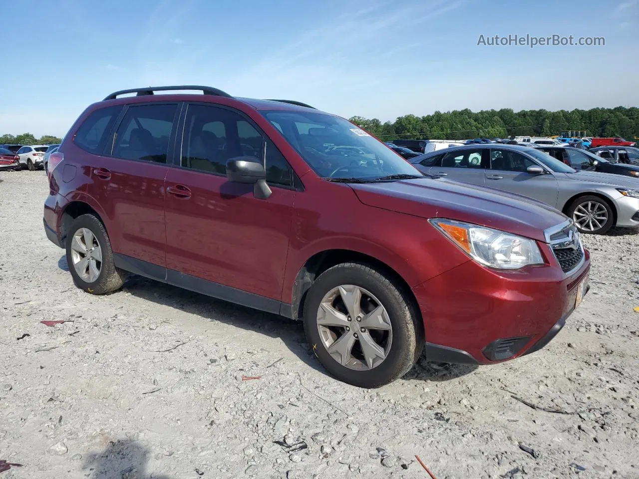 2015 Subaru Forester 2.5i Premium Maroon vin: JF2SJADC7FH468934