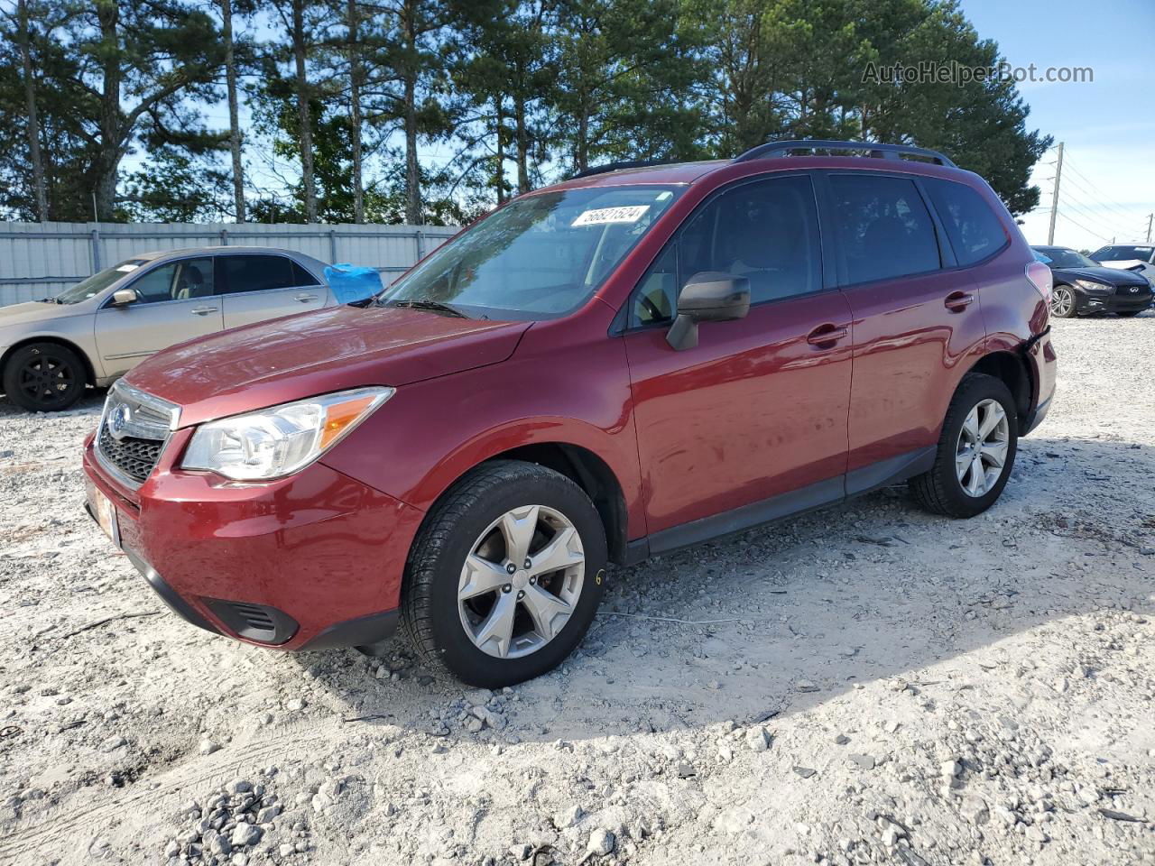 2015 Subaru Forester 2.5i Premium Maroon vin: JF2SJADC7FH468934