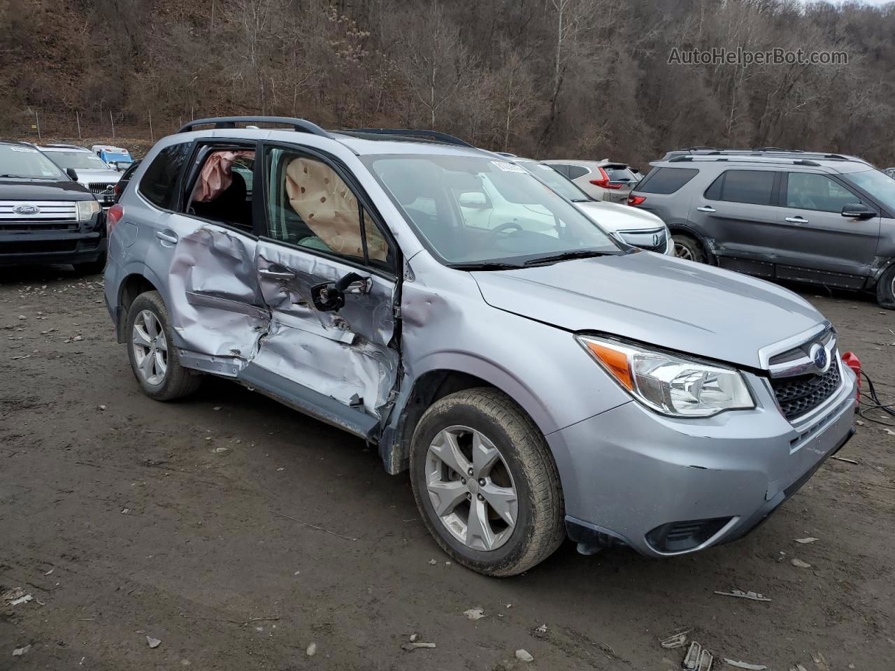 2016 Subaru Forester 2.5i Premium Silver vin: JF2SJADC7GH402482