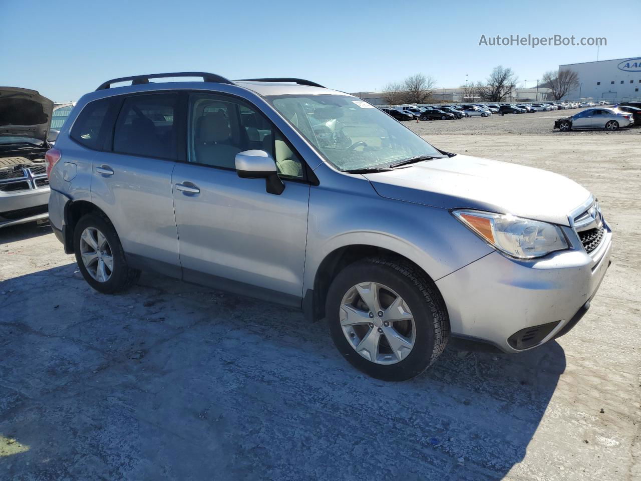 2016 Subaru Forester 2.5i Premium Gray vin: JF2SJADC7GH455635