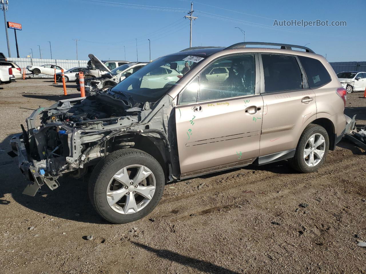 2016 Subaru Forester 2.5i Premium Silver vin: JF2SJADC7GH497240