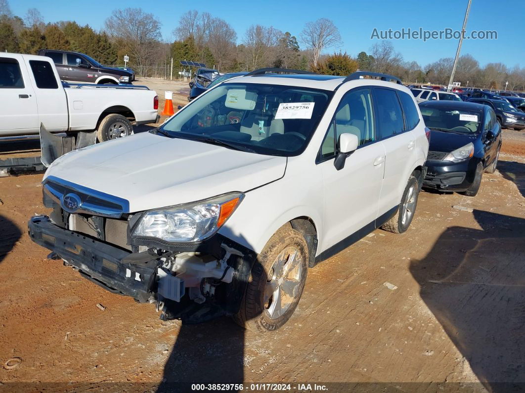 2016 Subaru Forester 2.5i Premium White vin: JF2SJADC7GH547814