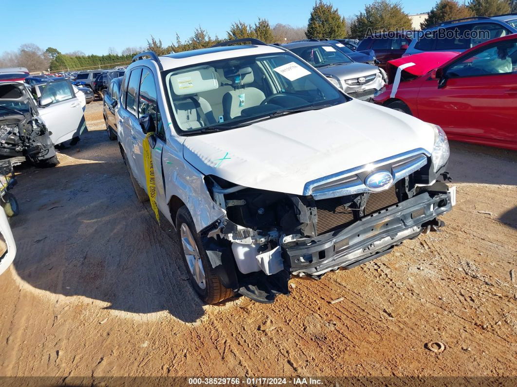 2016 Subaru Forester 2.5i Premium White vin: JF2SJADC7GH547814