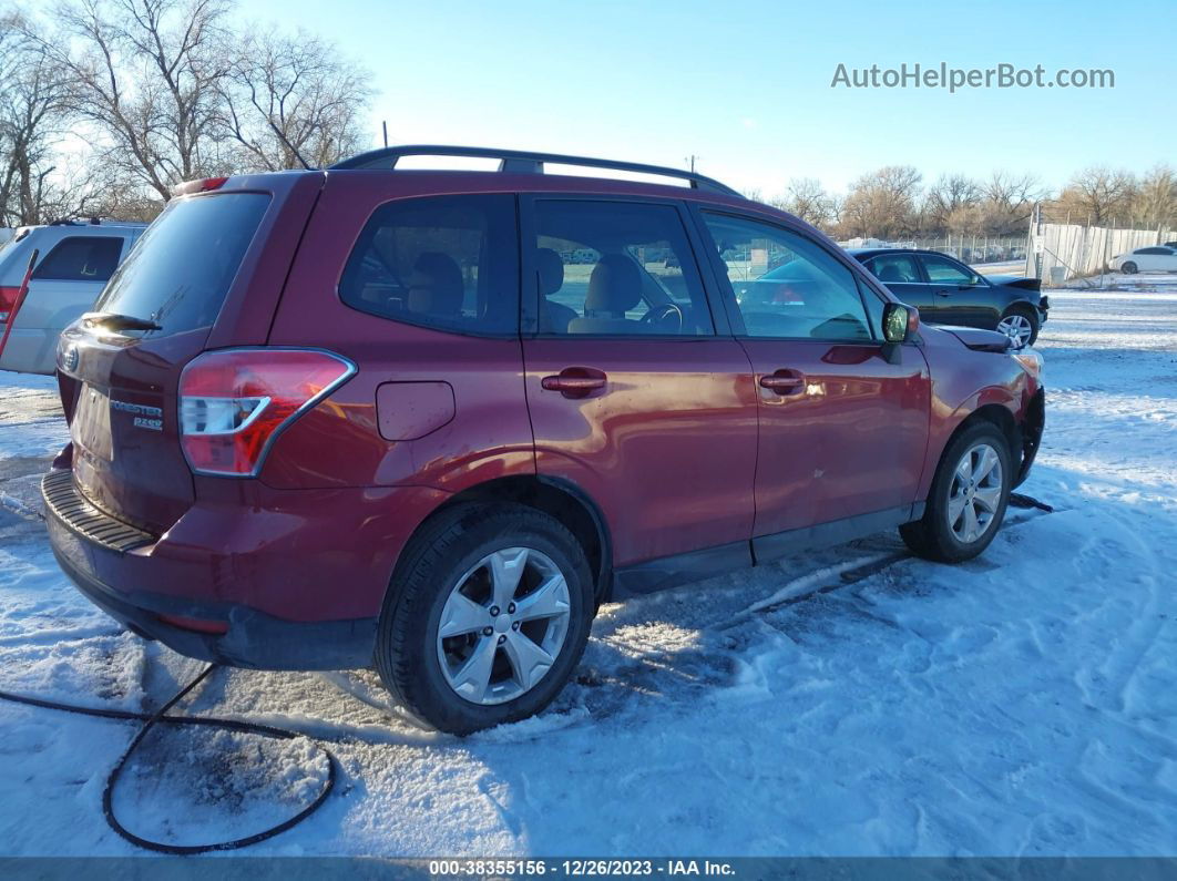 2015 Subaru Forester 2.5i Premium Red vin: JF2SJADC8FH450121